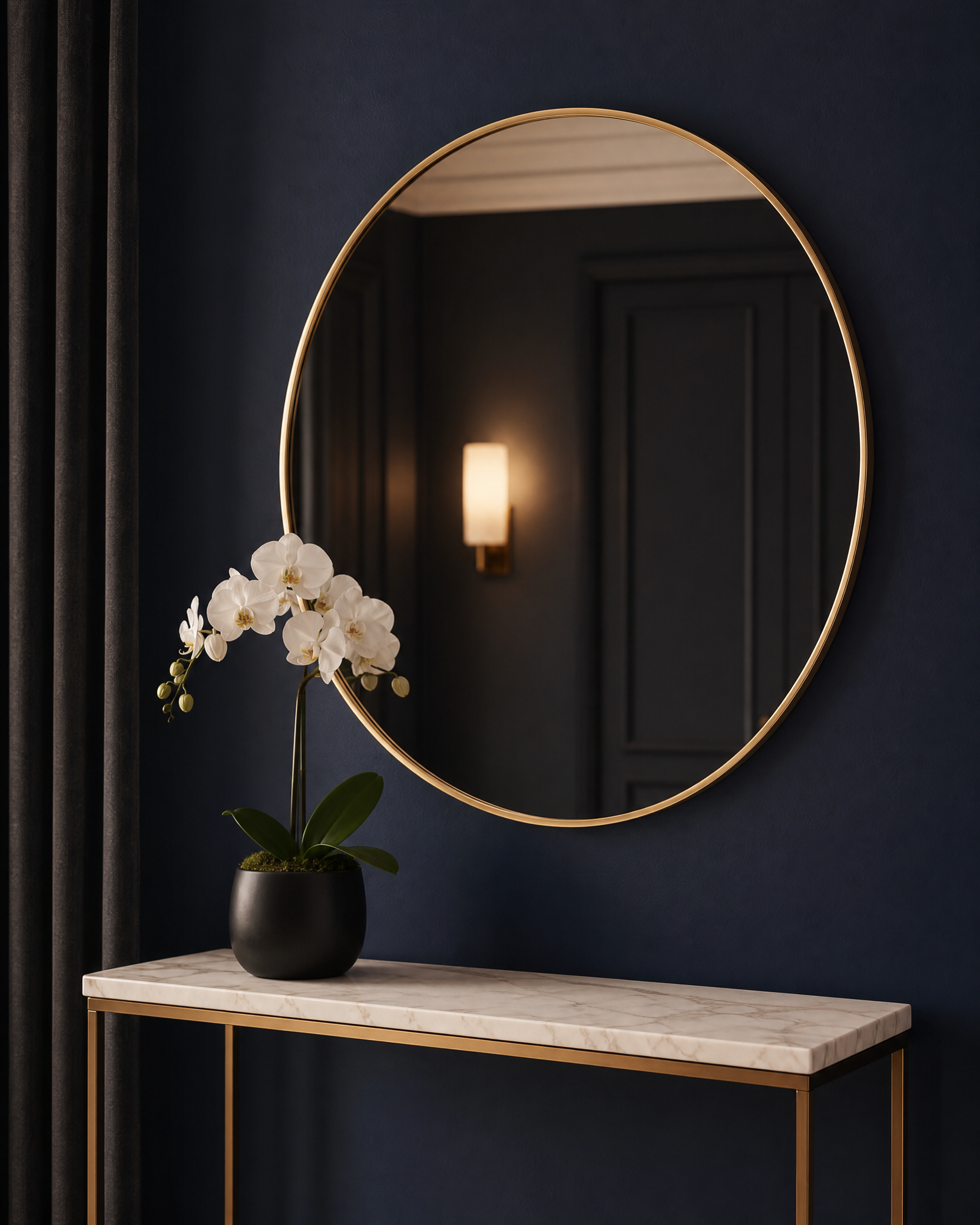 The Dynasty Round Mirror